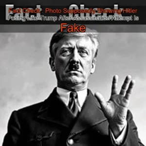Read more about the article Fact Check : Photo Supposedly Showing Hitler Posing Like Trump After Assassination Attempt Is Fake