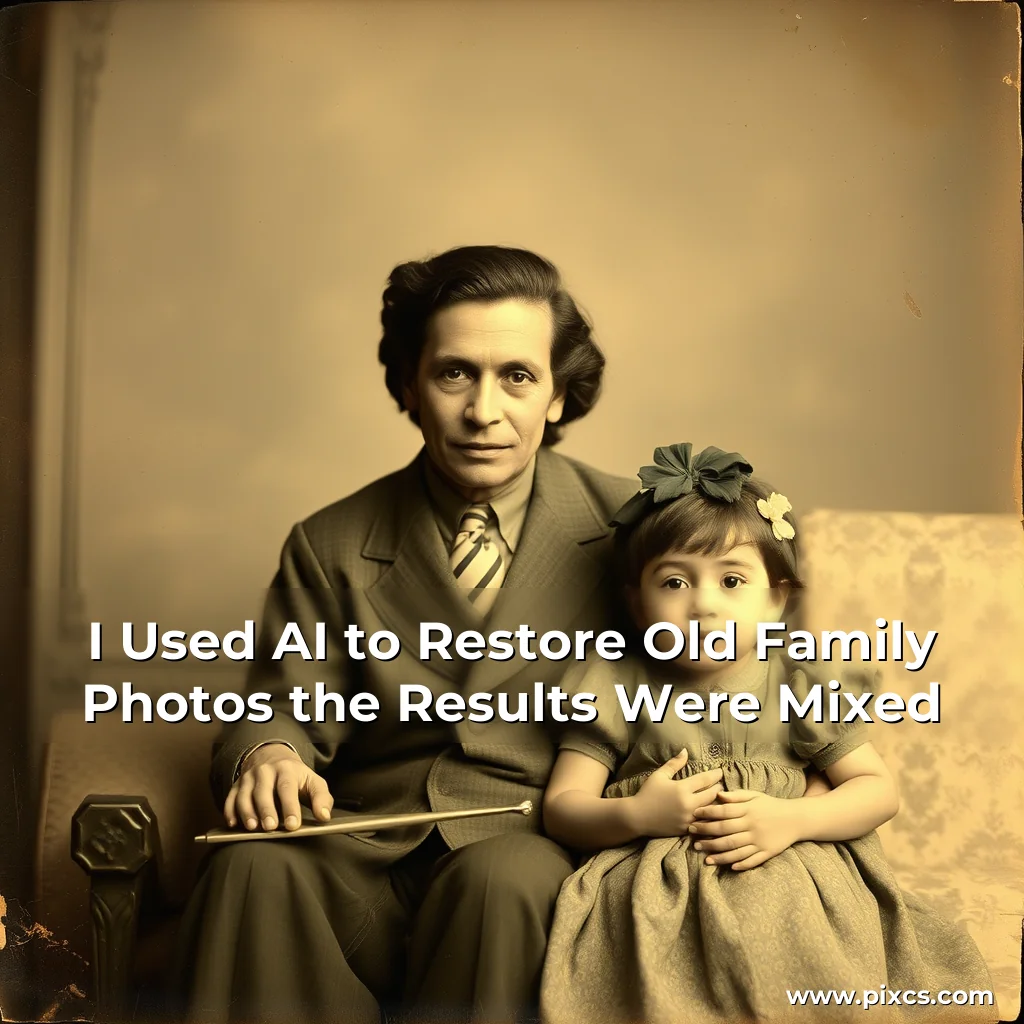 Read more about the article I Used AI to Restore Old Family Photos the Results Were Mixed