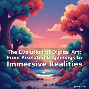 Read more about the article The Evolution of Digital Art: From Pixelated Beginnings to Immersive Realities